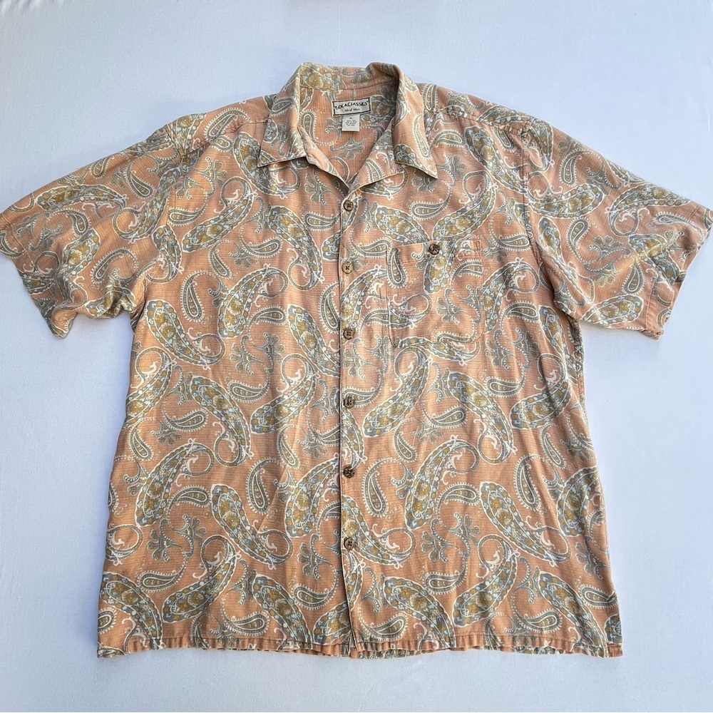 Vintage Boca Classic Island Wear 100% SILK Button Up Grandpacore Hawaiian Shirt